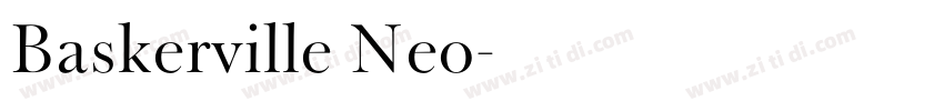 Baskerville Neo字体转换